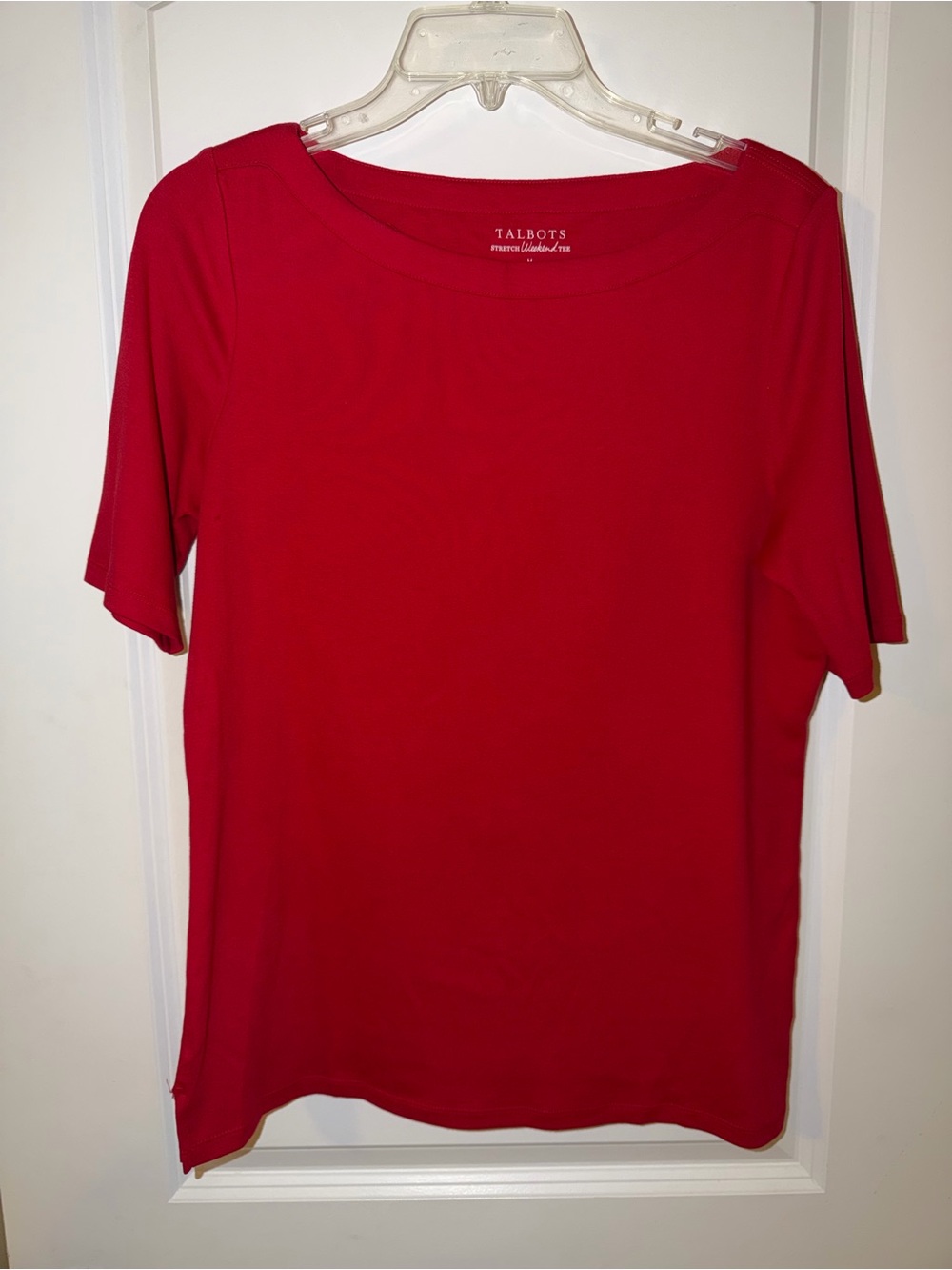 Talbots Classic Stretch Weekend Red Tee